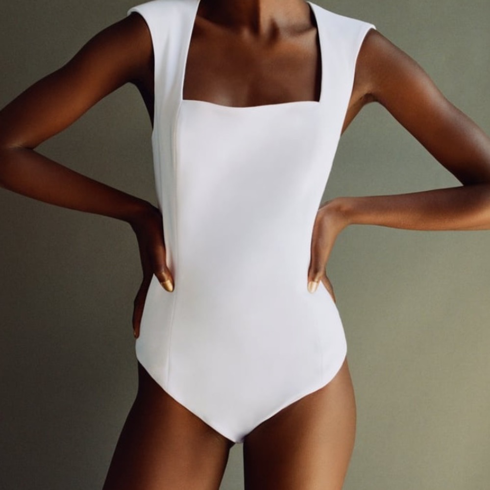 Zara Bodysuit with shoulder pads trf